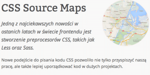 Ilustracja przedstawiająca wpis o CSS Source Maps